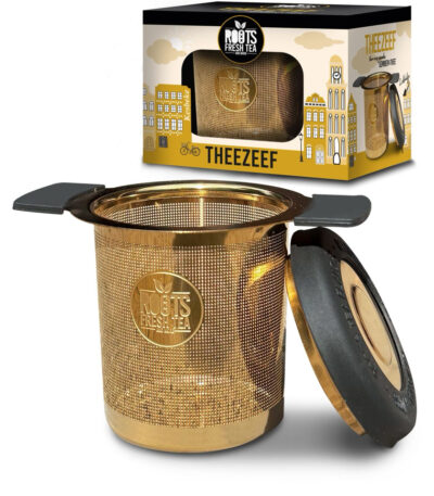 Gember theezeef rvs goud